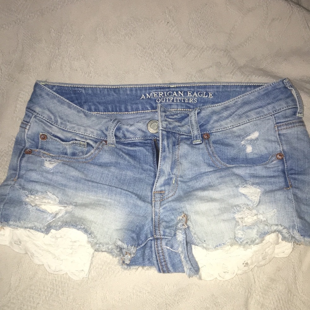 Denim shorts